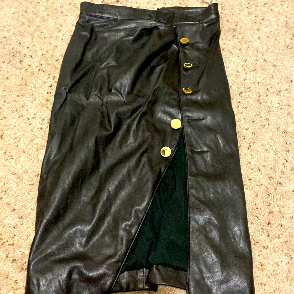 Black Learher House of CB Pencil Skirt